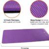 GYMENIST Thick Exercise Yoga Floor Mat Nbr 24 X 71 Inches, Great for Camping Cardio Workout Pilates Gymnastics - Image 3