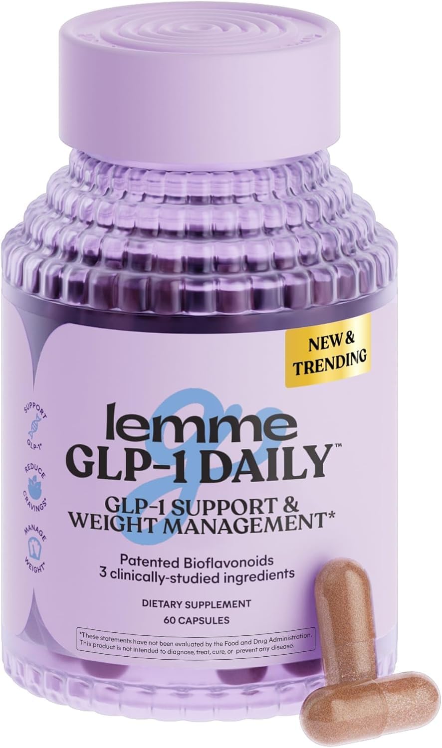 Lemme GLP-1 Daily, Reduce Hunger & Cravings, Boost GLP-1 Production, Support Fat Loss and Weight Management with Clinically Studied Ingredients, 1 Month Supply (60 Capsules) - Image 2