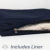 Zabuton, Eclipse line, Buckwheat Filled Meditation Cushion, 23" x 23" - Image 6