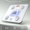 FITINDEX Smart Scale for Body Weight, Bluetooth Body Fat Scale with BMI, Muscle Mass, Body Composition, Digital Bathroom Scale, 400lb - FSA HSA Eligible, White - Image 3