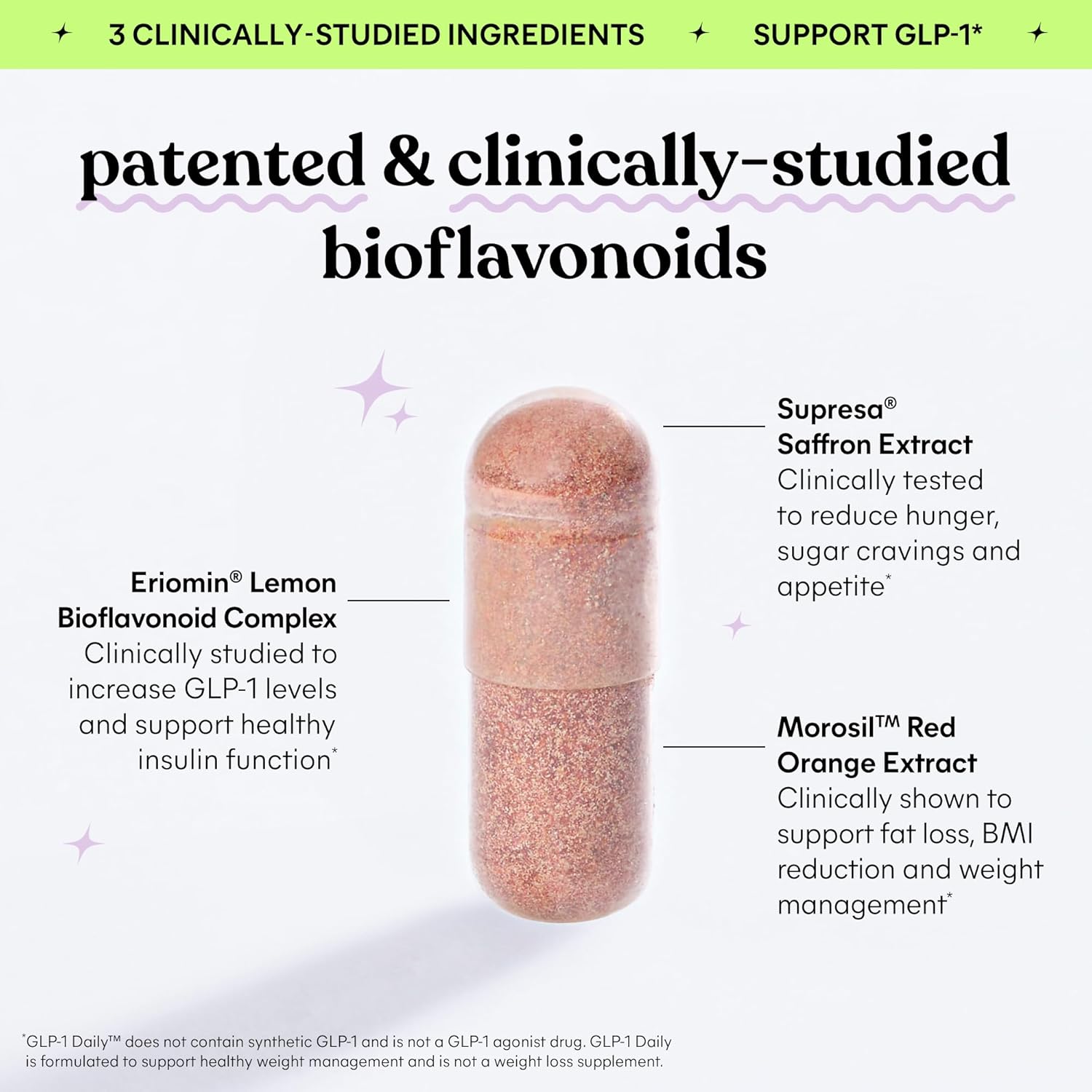 Lemme GLP-1 Daily, Reduce Hunger & Cravings, Boost GLP-1 Production, Support Fat Loss and Weight Management with Clinically Studied Ingredients, 1 Month Supply (60 Capsules) - Image 4