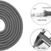Redify Weighted Jump Rope for Workout Fitness(1LB), Tangle-Free Ball Bearing Rapid Speed Skipping Rope for MMA Boxing Weight-loss,Aluminum Handle Adjustable Length 9MM Fabric Cotton+9MM Solid PVC Rope - Image 5