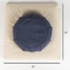 Zabuton, Eclipse line, Buckwheat Filled Meditation Cushion, 23" x 23" - Image 7