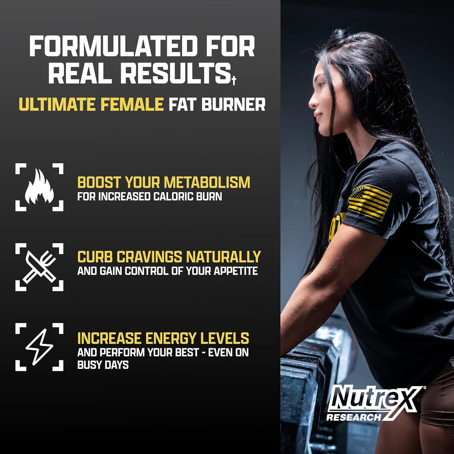 Nutrex Research Lipo-6 Black Hers Ultra Concentrate | Weight Loss Pills for Women | Fat Burner, Appetite Suppressant, Metabolism Booster for Weight Loss + Hair, Skin, & Nails Support | 60 Diet Pills - Image 3