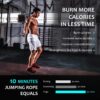 Jump Rope, H Handio Jump Rope with Counter, Workout Jumping Rope with Steel Ball Bearings, Adjustable Length Speed Skipping Rope for Men Women Kids Home Gym, Crossfit, Fitness Exercise - Image 6