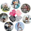 4 Pairs Non-Slip Yoga & Pilates Gloves - Half Finger Ballet Dance Gloves with Wrist Grips - Cotton Ladies Mittens Protection Equipments - Image 10