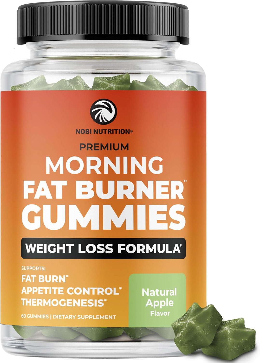 Morning Fat Burner Gummies | Weight Loss for Women & Men | Thermogenic Belly Fat Burner with Green Tea, Garcinia, Green Coffee Bean & More | Appetite Suppressant & Metabolism Booster | 60 Gummies - Image 2