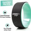 URBNFit Yoga Wheel - 12-Inch Roller Designed for Stretching & Flexibility to Help Back Aches & Tension - Made w/Durable Materials & Soft Foam Padding, Yoga Strap Included - Image 3