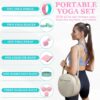 Yoga Wheel Set, Yoga Wheel For Back Pain & Stretching, Yoga Blocks 2 Pack With Strap, Deep Tissue Relief Massage Back Foam Roller Wheel Cracker, Exercise Balls Physical Therapy, Yoga Ball - Image 8
