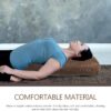 Mipcase Bolster Pillow Yoga, Yoga Bolster Pillow for Restorative Soft Yoga Meditation Pillow for Yoga Practices - Image 6