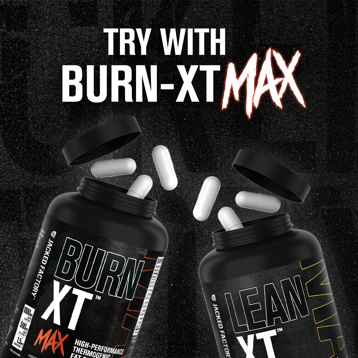 Jacked Factory Lean-XT Max - High-Performance Stim-Free Fat Burner with Carnipure, Green Tea Extract, InnoSlim, & ForsLean for Increased Metabolism, Weight Loss, & Appetite Suppression - 90 Count - Image 6