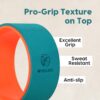 Yoga Wheel For Men & Women | Big Circle Wheel For Abs, Home Training, Deep Tissue Massage, Back Pain, Stretching, Back Bends,Sweat Resistant | 12.75x5.75 inch (Teal-Dark Orange) - Image 7