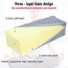 Yoga Bolster Pillow for Meditation and Support，Rectangular Meditation Pillow for Restorative Yoga，26.5"X9.5" X6" - Image 3