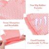 4 Pairs Non-Slip Yoga & Pilates Gloves - Half Finger Ballet Dance Gloves with Wrist Grips - Cotton Ladies Mittens Protection Equipments - Image 5