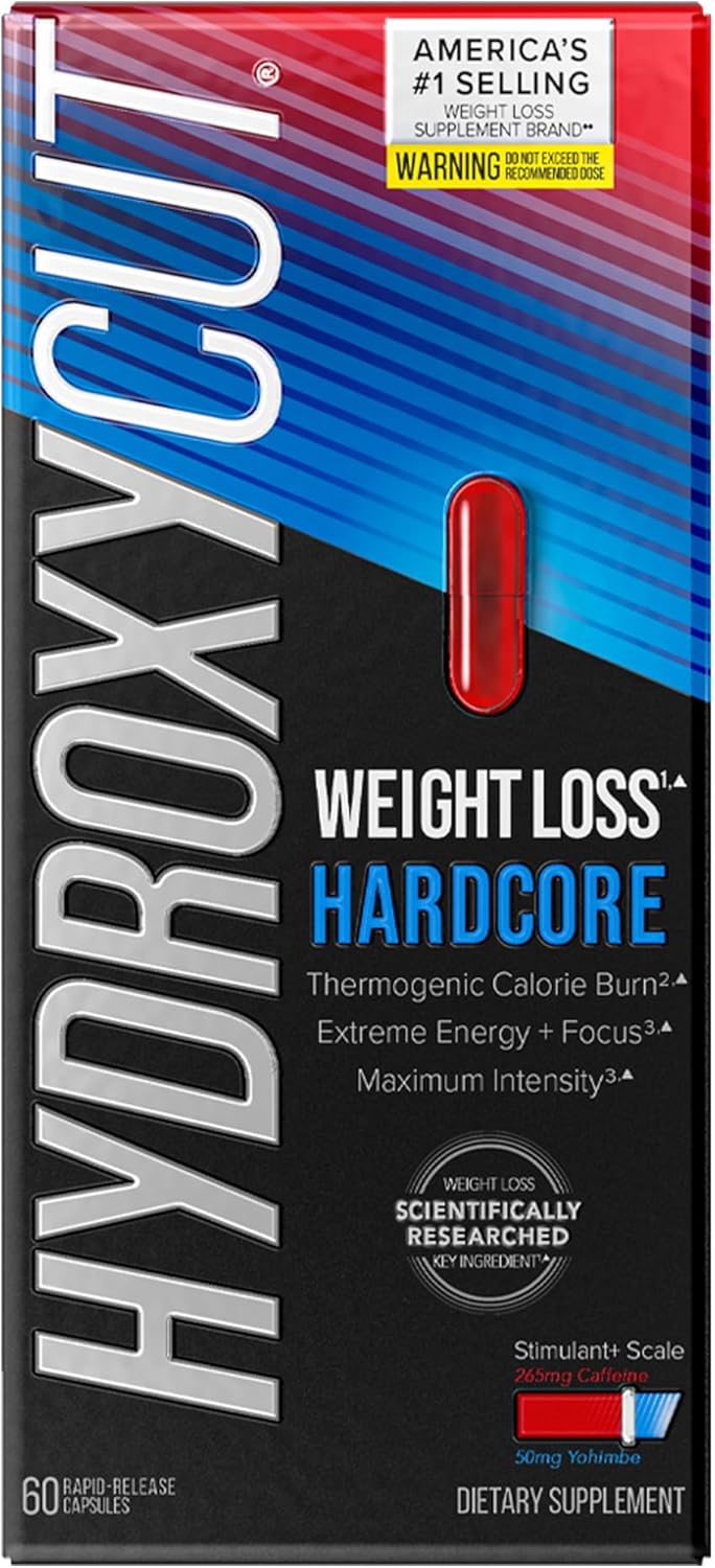 Hydroxycut Hardcore - 60 Rapid-Release Capsules - Thermogenic Calorie Burn, Extreme Energy + Focus, Maximum Intensity - for Women & Men - Image 2
