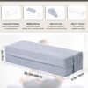 Yoga Bolster Pillow for Meditation and Support，Rectangular Meditation Pillow for Restorative Yoga，26.5"X9.5" X6" - Image 4