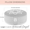 Gayo Meditation Cushion and Floor Pillow. Ideal for Meditation Pillow, Yoga, & Floor Sitting - Premium Buckwheat Supportive Round Cushion with Changeable Cover. Versatile & Stylish - 16" in - Image 7