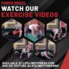 Lifeline Power Wheel for Full Body Functional Fitness - Strengthen Abs, Core, Lower & Upper Body with Foot Straps - Image 8