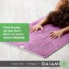 Gaiam Yoga Mat Towel Microfiber Mat-Sized Yoga Towel for Hot Yoga - Image 5