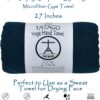 Tatago Hot Yoga Sweat Towel & Hand Towel - Soft & Absorbent, Quick Drying Microfiber, Non Slip for XL Yoga Mat or Gym, Travel Towel 2-Pack - Image 8