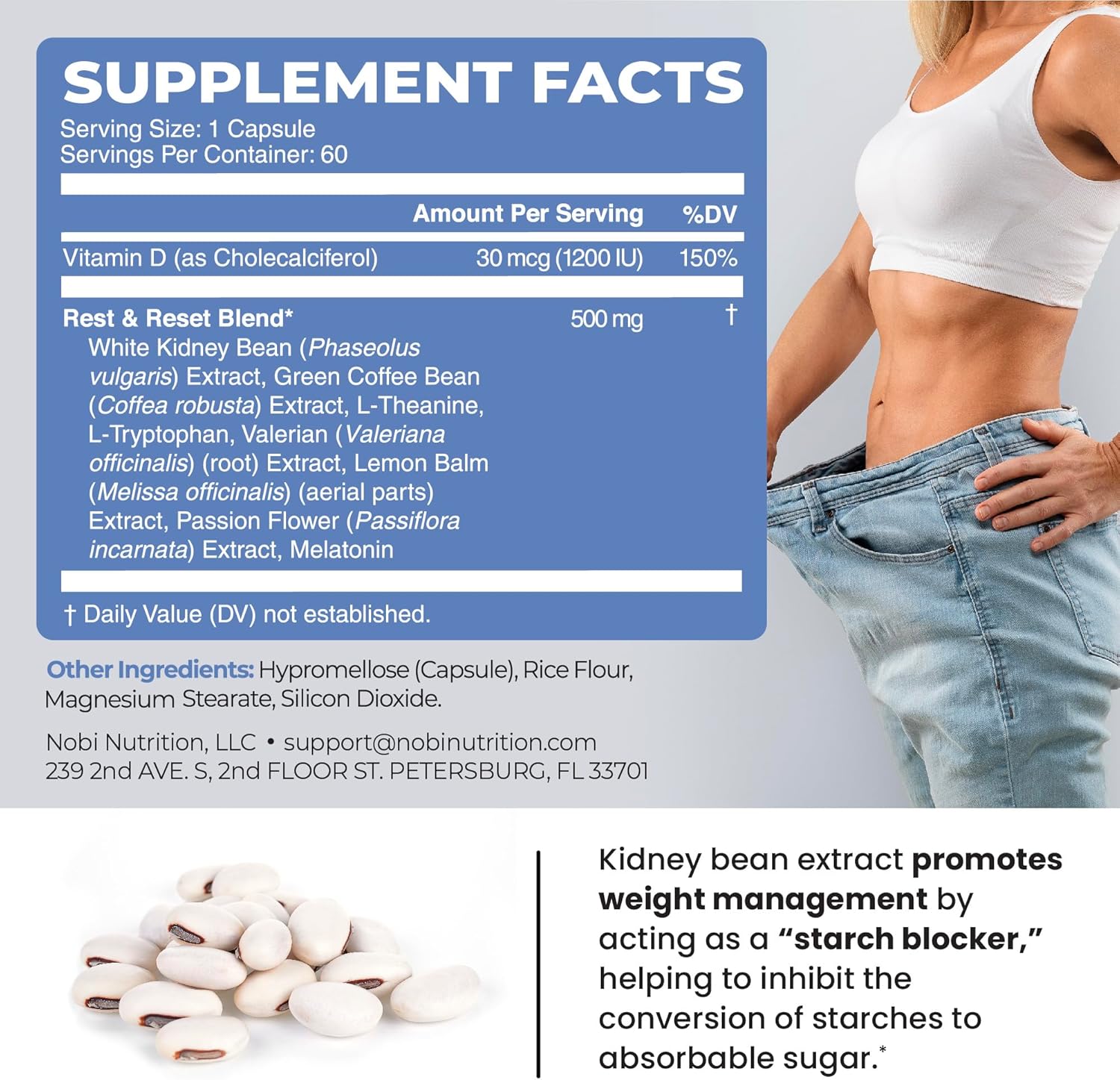 Night Time Fat Burner to Shred While You Sleep | Belly Fat Burner, Carb Blocker & Weight Loss Support Supplements | Lose Weight, Support Metabolism & Fall Asleep Fast | 60 Nighttime Diet Pills - Image 7