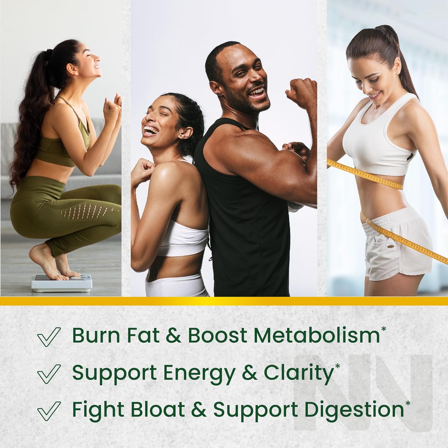 Nobi Nutrition Green Tea Fat Burner Gummies for Weight Loss | Metabolism Boost & Appetite Suppressant with Green Coffee Bean and Garcinia Cambogia | Pills to Burn Belly Fat for Women & Men - Image 3