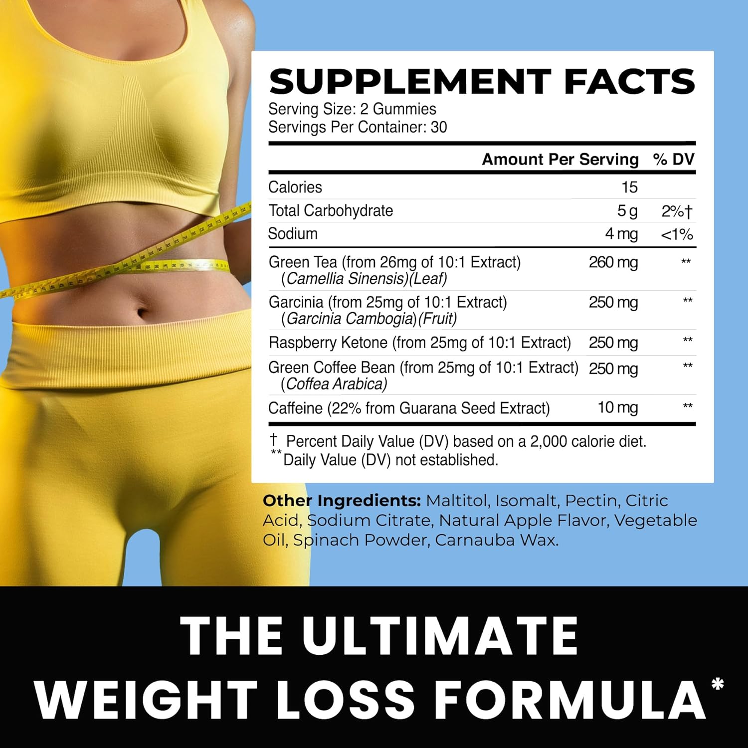 Morning Fat Burner Gummies | Weight Loss for Women & Men | Thermogenic Belly Fat Burner with Green Tea, Garcinia, Green Coffee Bean & More | Appetite Suppressant & Metabolism Booster | 60 Gummies - Image 7