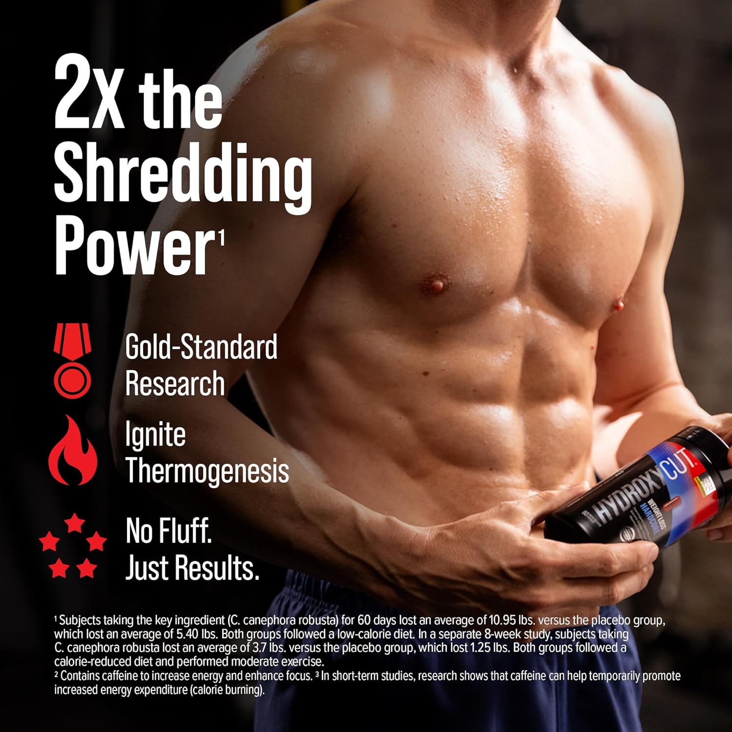 Hydroxycut Hardcore - 60 Rapid-Release Capsules - Thermogenic Calorie Burn, Extreme Energy + Focus, Maximum Intensity - for Women & Men - Image 6