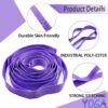 Stretching Strap Yoga Strap with Loops, Stretch Straps for Physical Therapy, Non-Elastic Exercise Strap for Pilates, Dance and Gymnastics with Workout Guide - Image 5