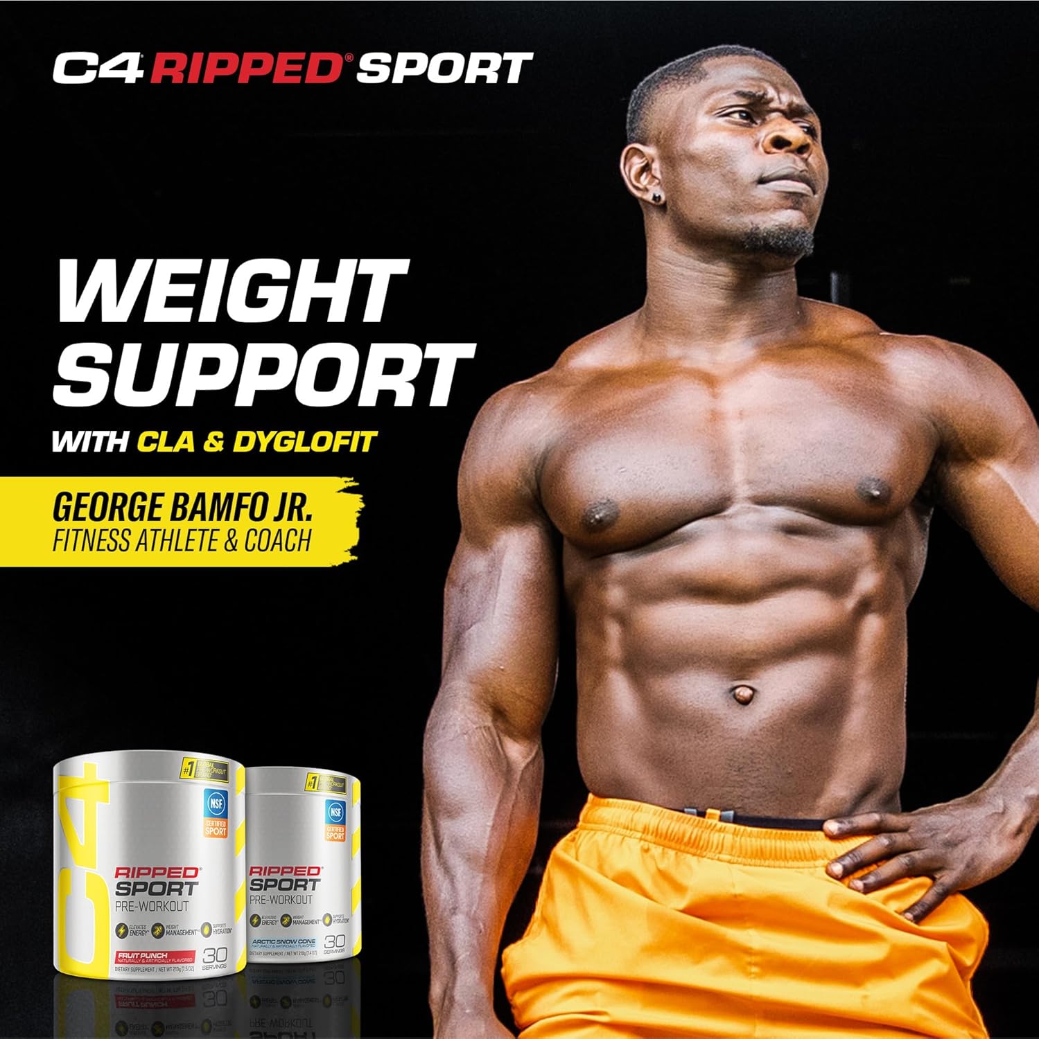 C4 Ripped Sport Pre Workout Powder Arctic Snow Cone - NSF Certified for Sport + Sugar Free Preworkout Energy Supplement for Men & Women - 135mg Caffeine + Weight Loss - 30 Servings - Image 5