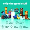 IQBAR Brain and Body Plant Protein Bars - 7 Bar Sampler Pack - Gluten Free, High Fiber, Vegan Snacks - Low Sugar Meal Replacement - Image 3