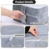 Yoga Bolster Pillow for Meditation and Support，Rectangular Meditation Pillow for Restorative Yoga，26.5"X9.5" X6" - Image 5