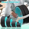 Back Wheel - Yoga Wheel for Back Pain Reliefn & Stretching, Back Roller for Deep Tissue Massage, Back Roller Wheel for Physical Therapy & Exercise - Image 7