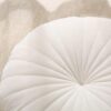 Floor Pillow Meditation Cushion Round Large Floor Pillows Seating for Adults, Velvet Thick Floor Cushions for Yoga Living Room Balcony Outdoor Tatami（Beige） - Image 3