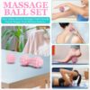 Yoga Wheel Set, Yoga Wheel For Back Pain & Stretching, Yoga Blocks 2 Pack With Strap, Deep Tissue Relief Massage Back Foam Roller Wheel Cracker, Exercise Balls Physical Therapy, Yoga Ball - Image 7