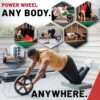 Lifeline Power Wheel for Full Body Functional Fitness - Strengthen Abs, Core, Lower & Upper Body with Foot Straps - Image 3