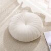 Floor Pillow Meditation Cushion Round Large Floor Pillows Seating for Adults, Velvet Thick Floor Cushions for Yoga Living Room Balcony Outdoor Tatami（Beige） - Image 2