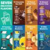 IQBAR Brain and Body Plant Protein Bars - 7 Bar Sampler Pack - Gluten Free, High Fiber, Vegan Snacks - Low Sugar Meal Replacement - Image 5
